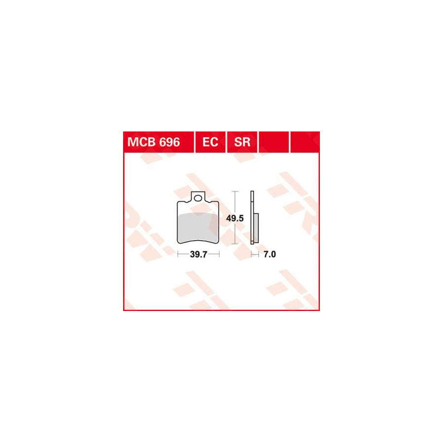 TRW Organic Allround Mcb696 Brake Pad Set