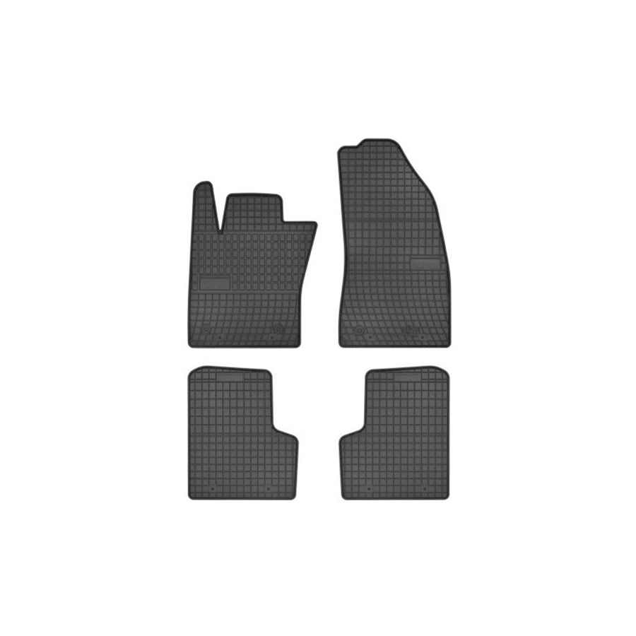 FROGUM Tailored 546115 Floor mat set for JEEP Renegade Off-Road (BU, B1) Elastomer, Front and Rear, Quantity: 4, Black, (LHD)