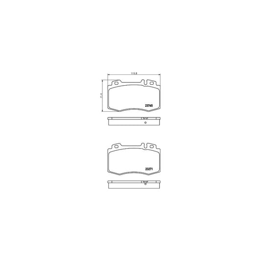 Hella 8DB 355 010 101 Brake Pad Set Prepared For Wear Indicator