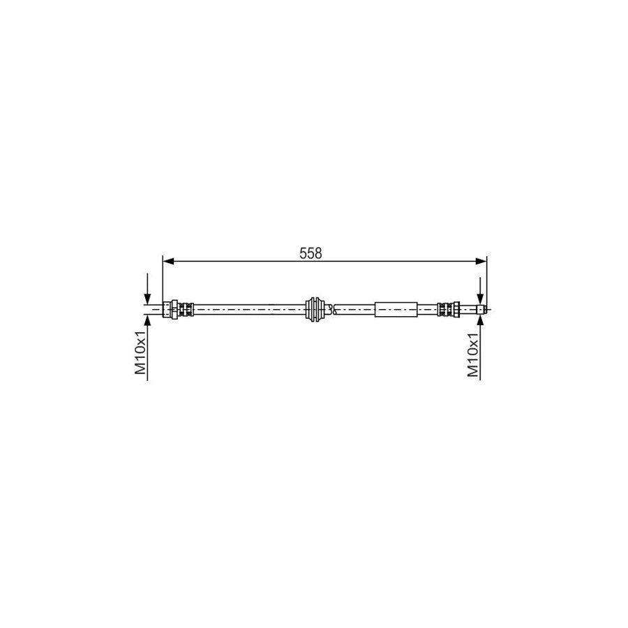 BOSCH 1 987 481 182 Brake Hose 515Mm