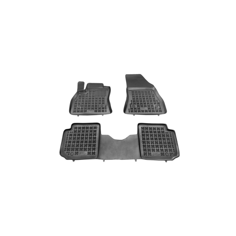 REZAW PLAST Tailored 201516 Floor mat set for FIAT 500L (351, 352) Elastomer, Front and Rear, Quantity: 3, Black