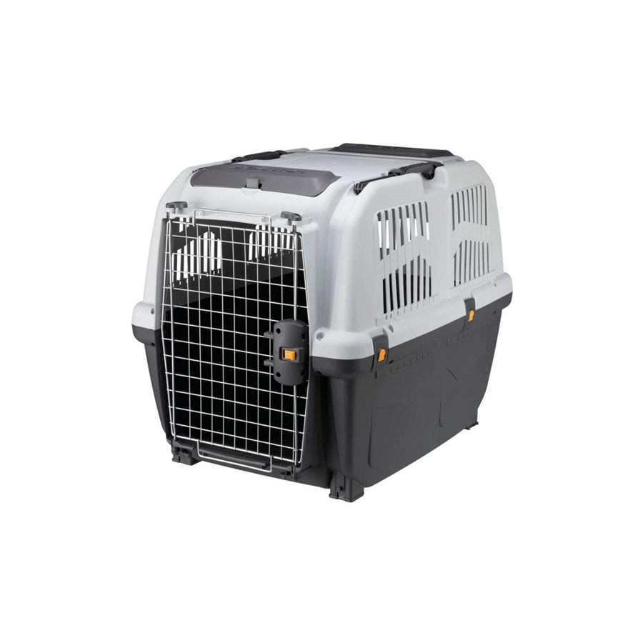 JOLLYPAW 7721813 Dog carrier Metal, Plastic, Size: M-L, Colour: Dark Grey, Light Grey