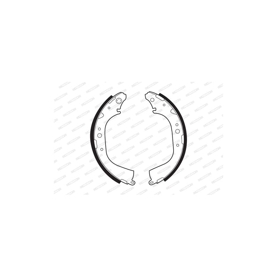 FERODO PREMIER FSB411 Brake Shoe Set with accessories