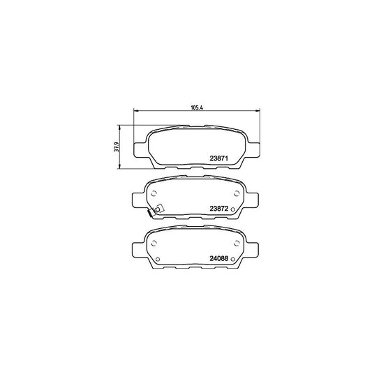 Hella 8DB 355 010 241 Brake Pad Set With Acoustic Wear Warning