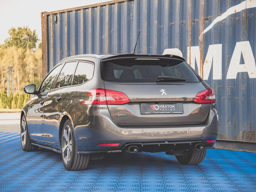 Maxton Design Peugeot 308 Sw MK2 Facelift (2017-) Rear Valance + ExhauST Ends Imitation