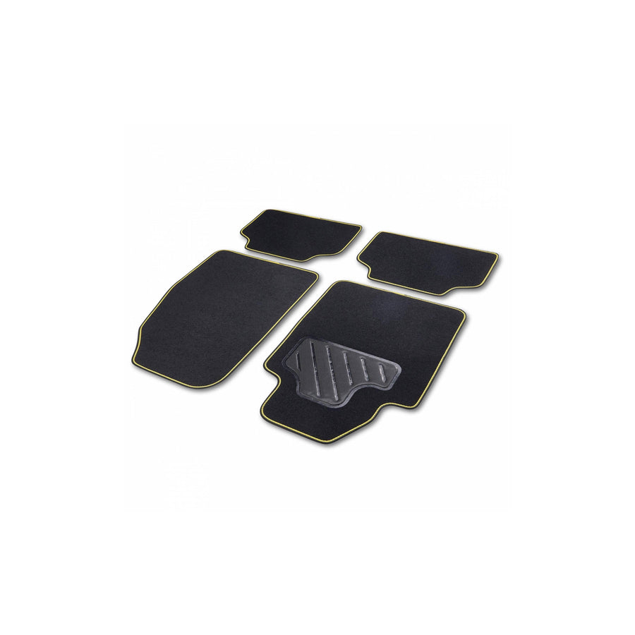 CARTREND Universal fit 10604 Floor mat set Textile, Front and Rear, Quantity: 4, Black