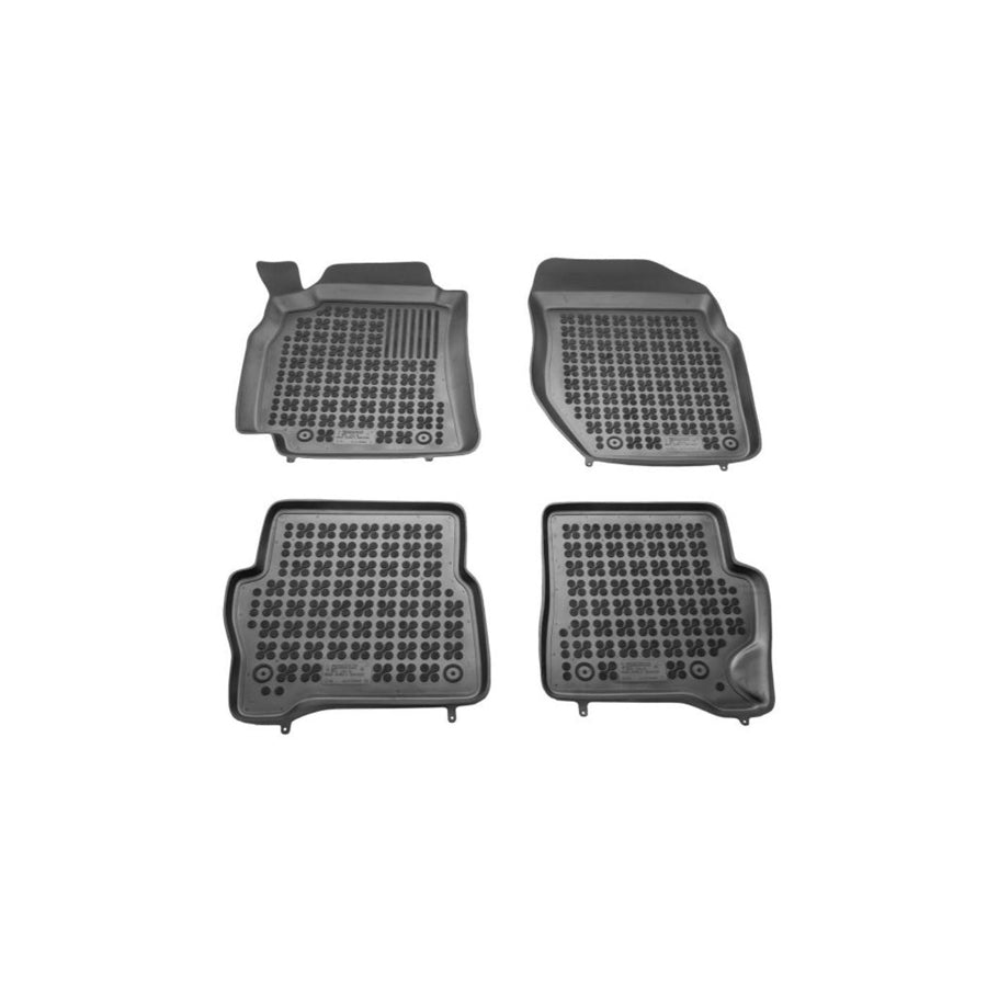 REZAW PLAST 201813 Floor mat set for NISSAN Almera II Saloon (N16) Elastomer, Front and Rear, Black