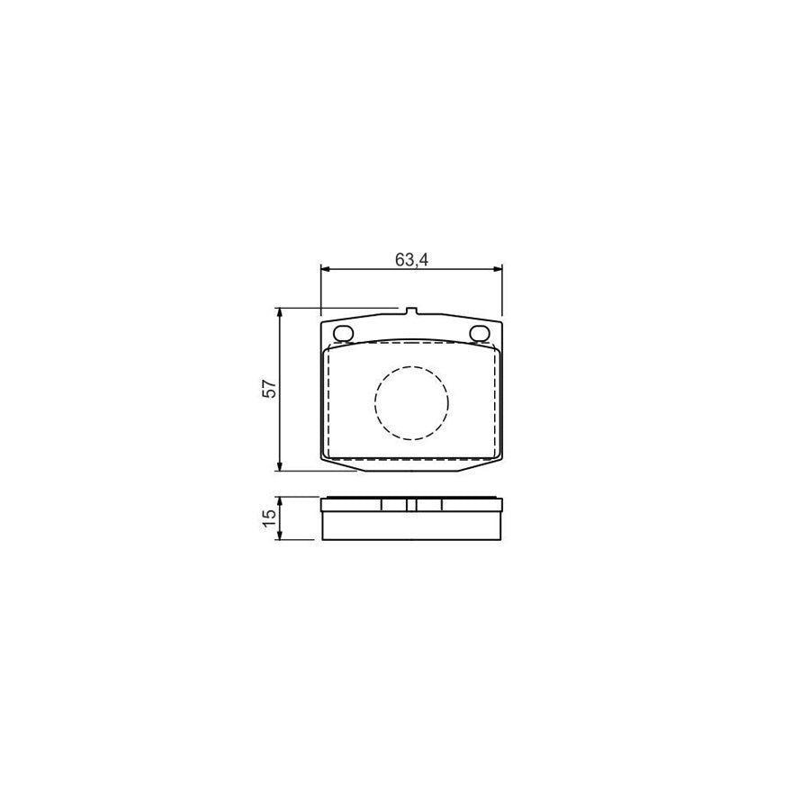 Bosch 0986494542 Brake Pad Set For Nissan Datsun With Anti Squeak Plate With Mounting Manual BP1463