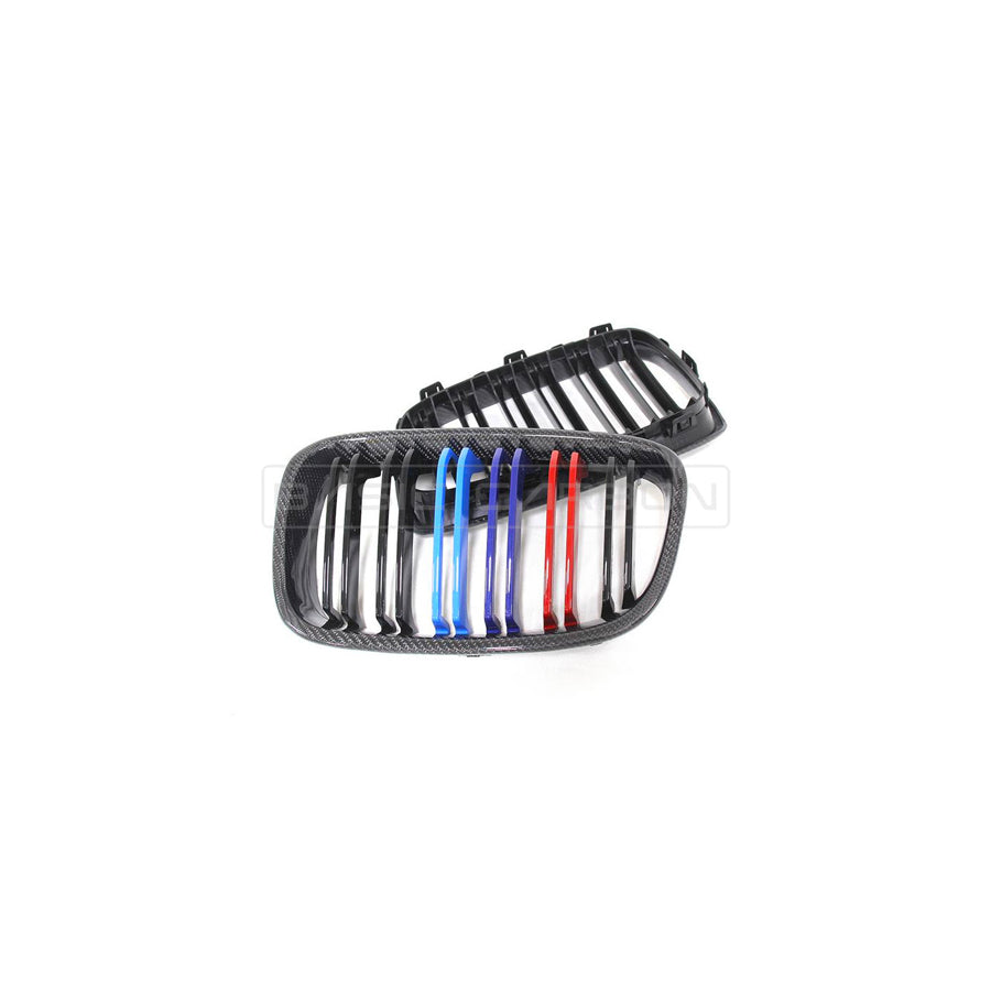 Basic Carbon BMW 1 Series F20 F21 Pre-LCI Carbon Fibre Kidney Grille (inc. 114d, 118i, 125i & M135i)
