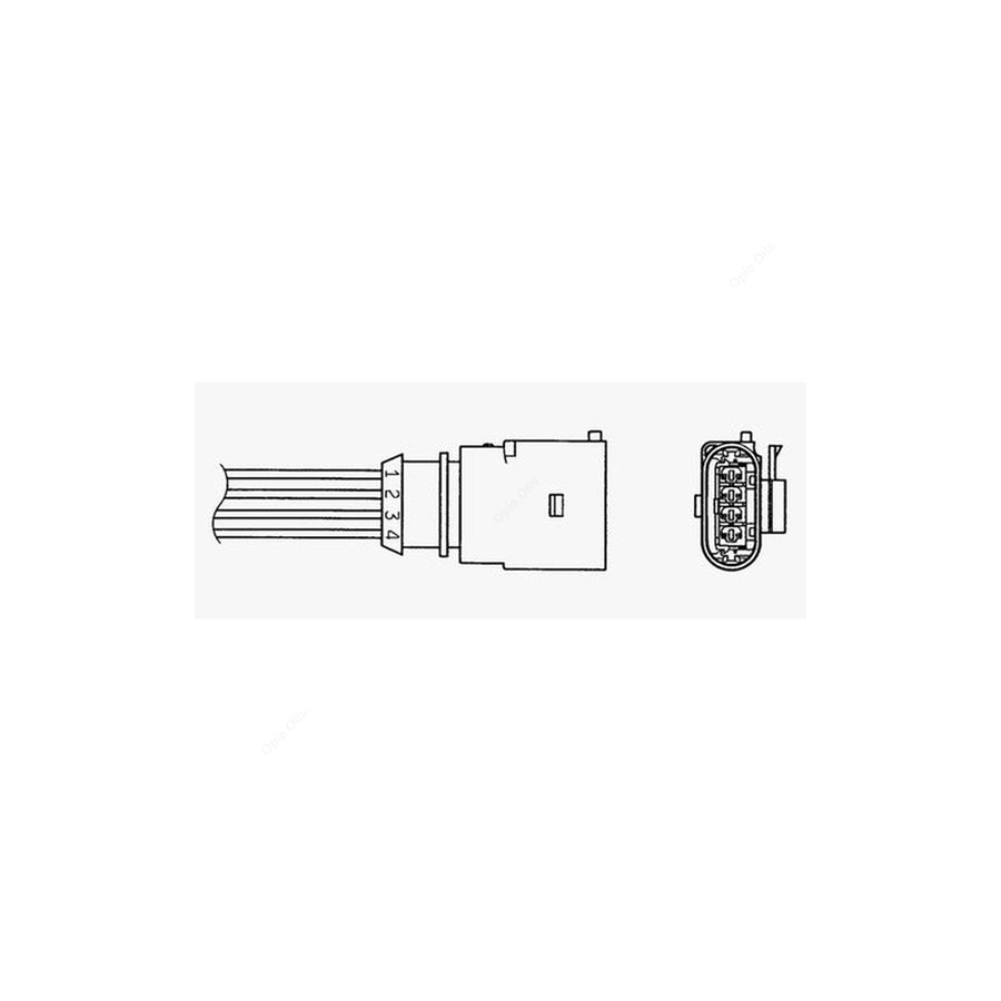 NTK Lambda Sensor - Oxygen / O2 Sensor (NGK 96645) - OZA863-EE3