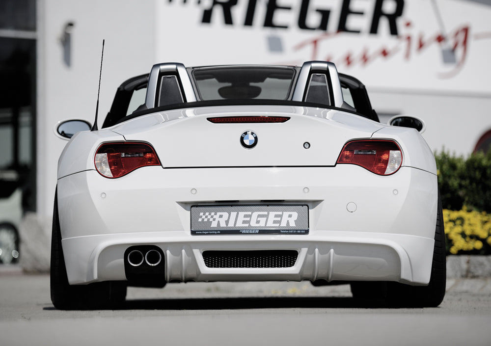 Rieger 00050512 BMW Z4 E85 Rear Diffuser for Twin Tailpipe Left -  Matte Black