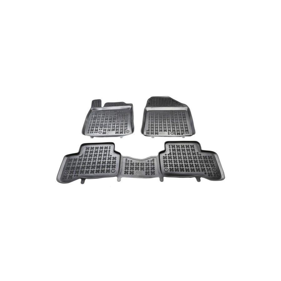 REZAW PLAST 201618 Floor mat set for HYUNDAI Ioniq (AE) Elastomer, Front and Rear, Black