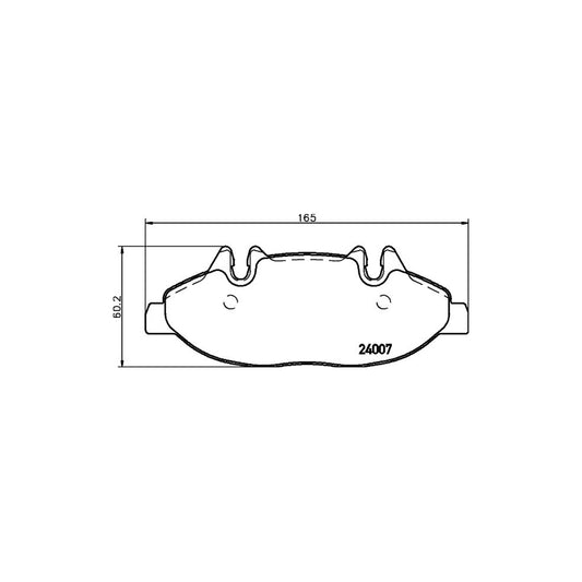 Hella 8DB 355 010 651 Brake Pad Set Incl Wear Warning Contact With Brake Caliper Screws