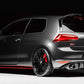 Rieger 00088047 VW Mk7 Golf Rear Diffuser for Sport Tailpipe Left & Right (GTI Clubsport & GTI) - Glossy Black