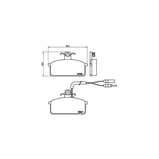 Brembo P 23 019 Brake Pad Set With Brake Caliper Screws