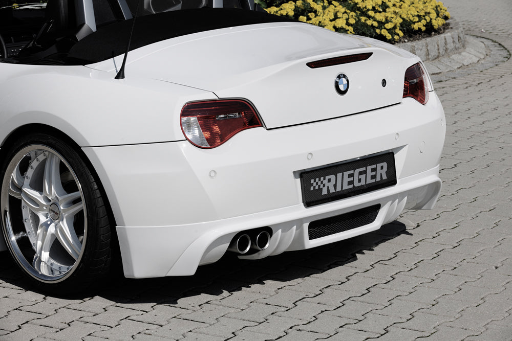 Rieger 00050512 BMW Z4 E85 Rear Diffuser for Twin Tailpipe Left -  Matte Black