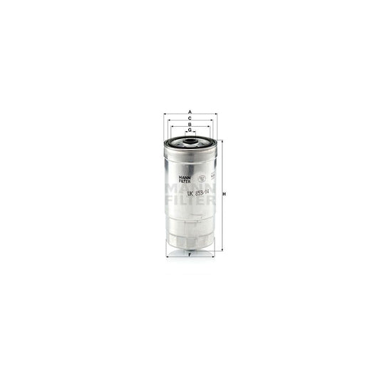 MANN-FILTER WK 853/14 Fuel filter Spin-on Filter