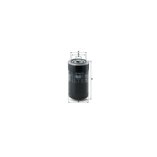 MANN-FILTER W 950/22 Oil Filter Spin-on Filter, with one anti-return valve