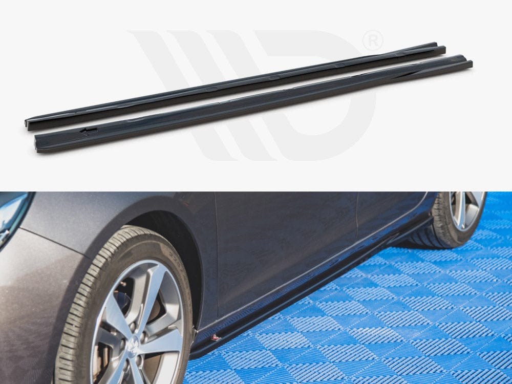 Maxton Design PE-308-2F-SD1T Side Skirts Diffusers Peugeot 308 Sw MK2 Facelift (2017-) | Duco Car Parts UK Car Parts