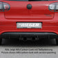 Rieger 00059411 VW Mk5 Golf Rear Diffuser -  Matte Black