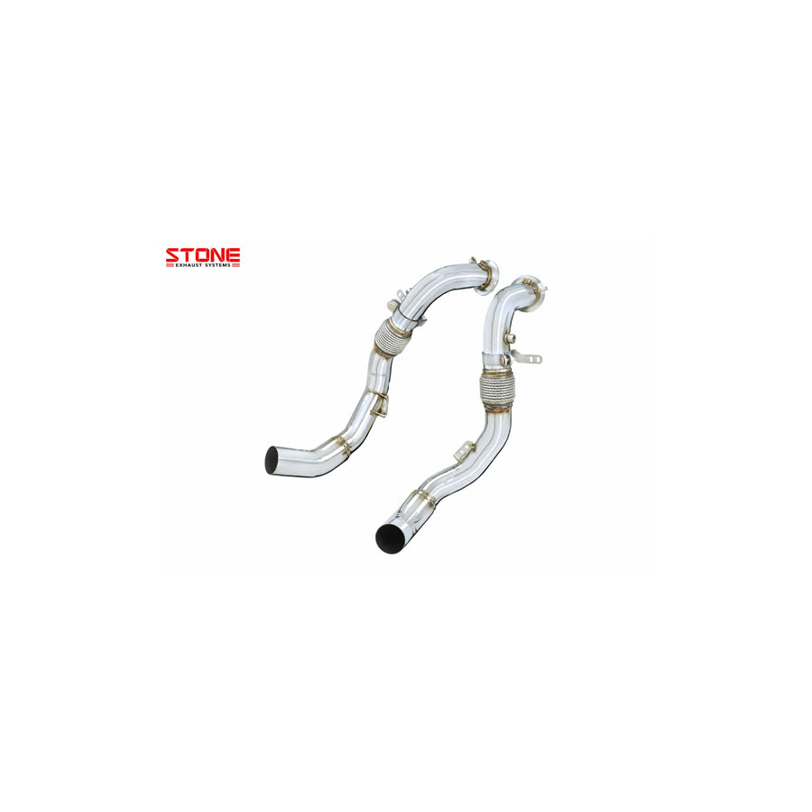 Stone Exhaust BMW S63M F90 F91 F92 F93 Catless Downpipe (M5 & M8)