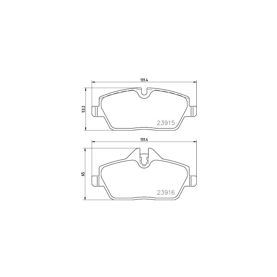 Hella 8DB 355 021 881 Brake Pad Set For Bmw I3 I01 Prepared For Wear Indicator With Brake Caliper Screws With Accessories