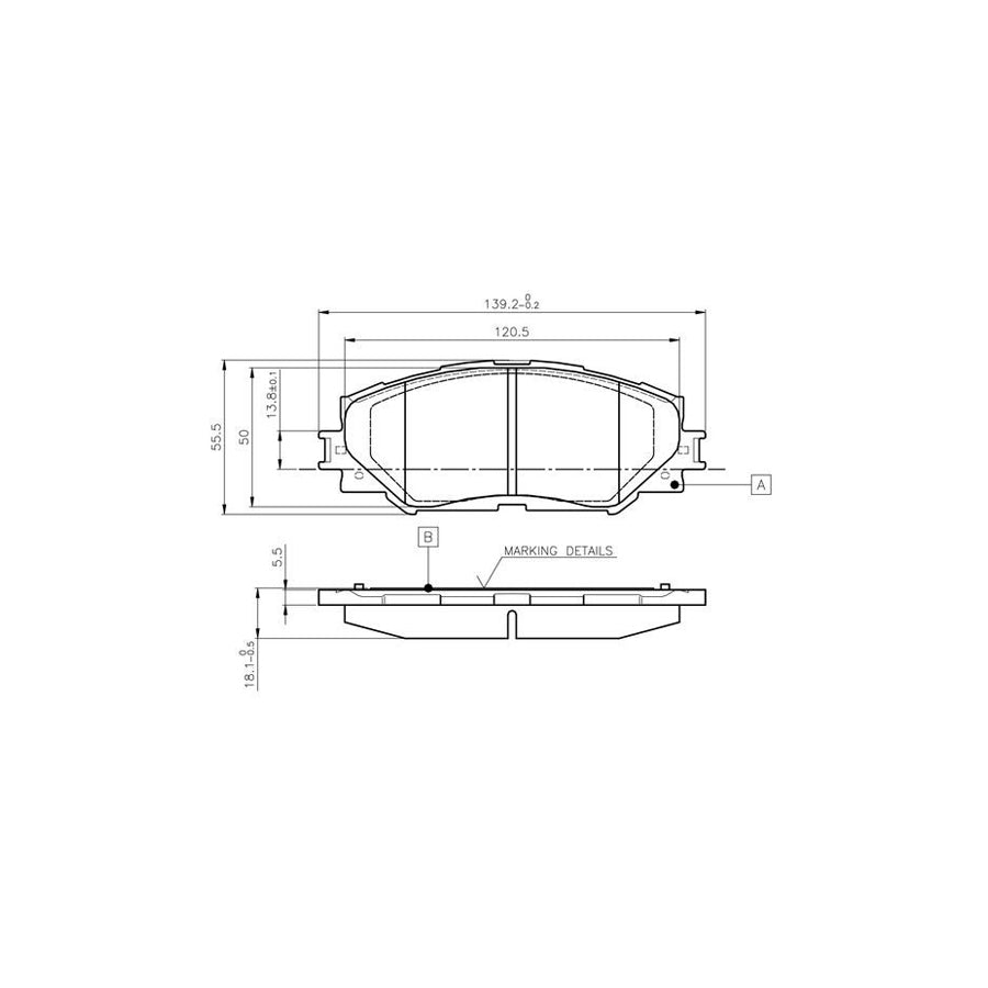 Bosch 0986Tb3082 Brake Pad Set Excl Wear Warning Contact