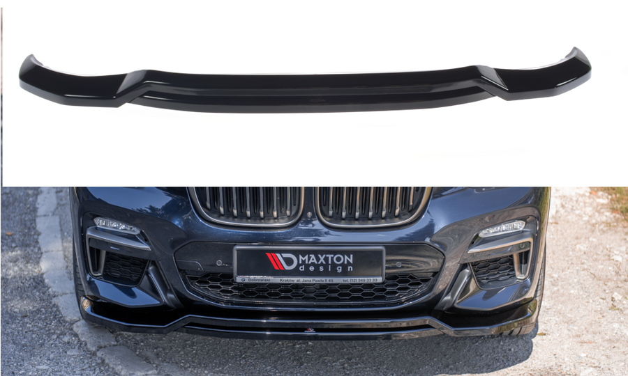 Maxton Design BM-X4-02-MPACK-FD1T+FD1RT Front Splitter BMW X4 M-Pack G02 | Duco Car Parts UK Car Parts