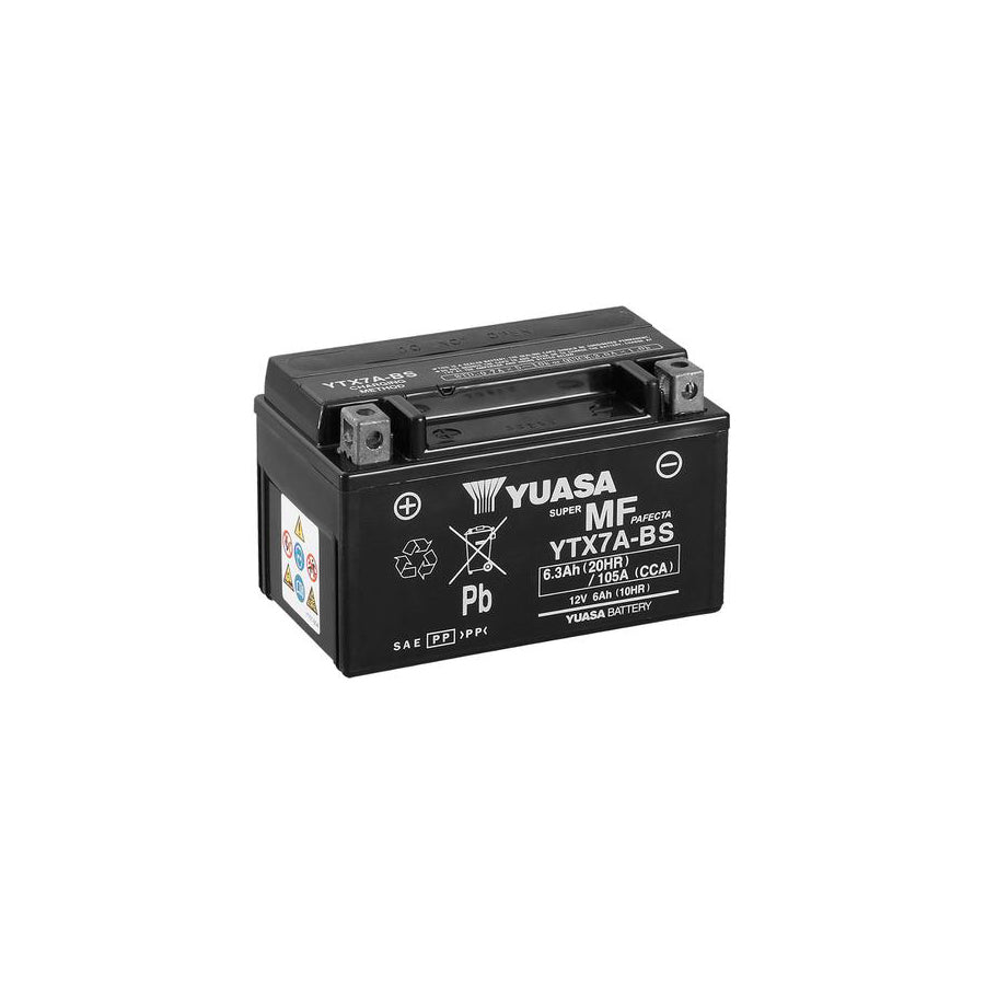 Yuasa YTX7A-BS 12v VRLA Motorbike & Motorcycle Battery