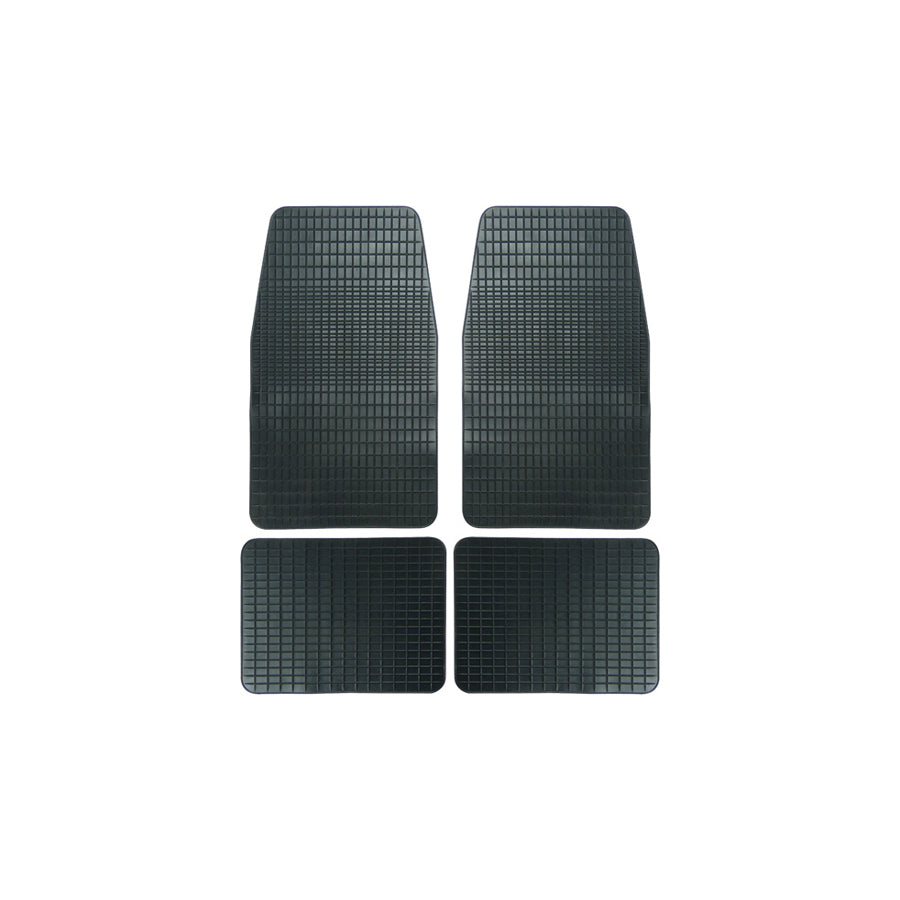 CARPOINT 0310005 Floor mat set Elastomer, Front and Rear, Black