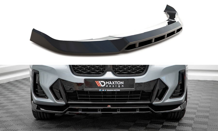 Maxton Design BM-X4-02F-MPACK-FD1T+FD1RT Front Splitter V.1 BMW X4 M-Pack G02 Facelift | Duco Car Parts UK Car Parts