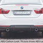 Rieger 00088056 BMW 4 Series F32 F33 F36 Rear Diffuser for Original Tailpipe Left & RIght - Glossy Black