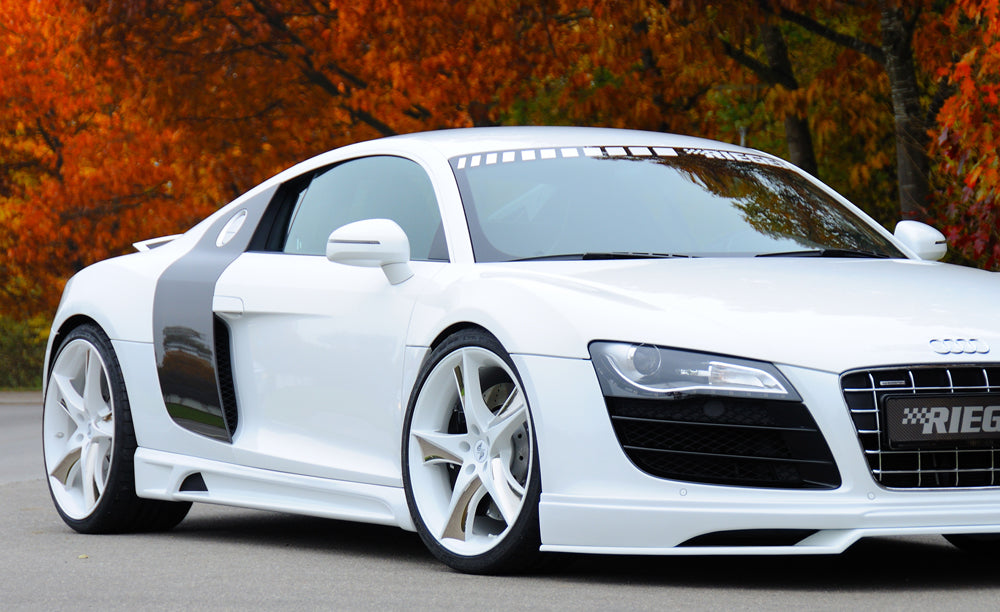 Rieger 00055607 Audi 42 R8 Right Side Skirt -  Matte Black