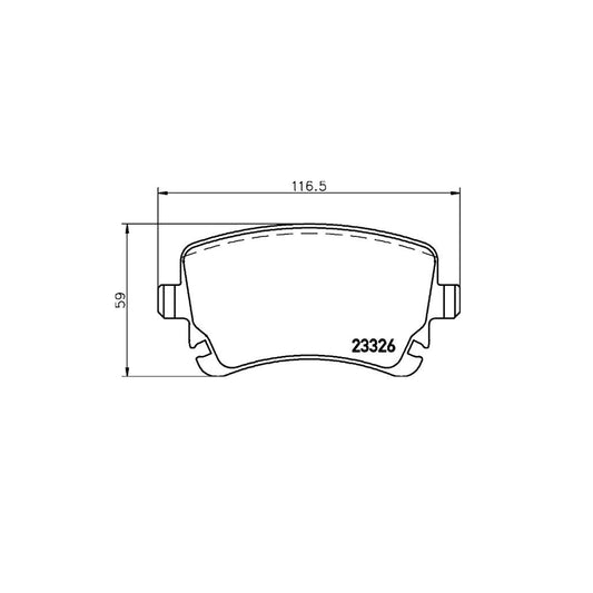 Brembo P 85 143 Brake Pad Set Excl Wear Warning Contact With Brake Caliper Screws
