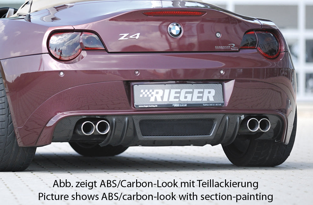 Rieger 00050510 BMW Z4 E85 Rear Diffuser