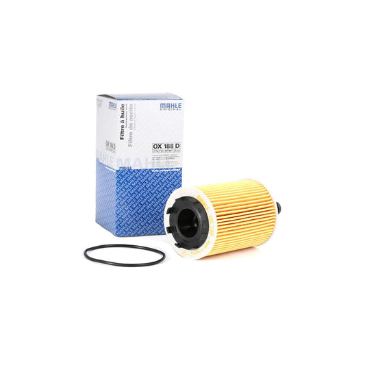 MAHLE ORIGINAL OX 188D Oil Filter with seal, Filter Insert