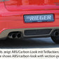 Rieger 00059408 VW Mk5 Golf Rear Diffuser
