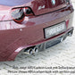 Rieger 00050510 BMW Z4 E85 Rear Diffuser for Twin Tailpipe Left & Right
