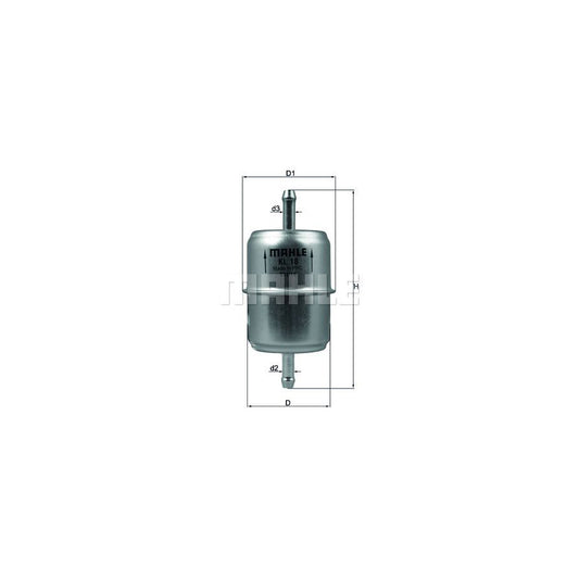 MAHLE ORIGINAL KL 18 OF Fuel filter In-Line Filter