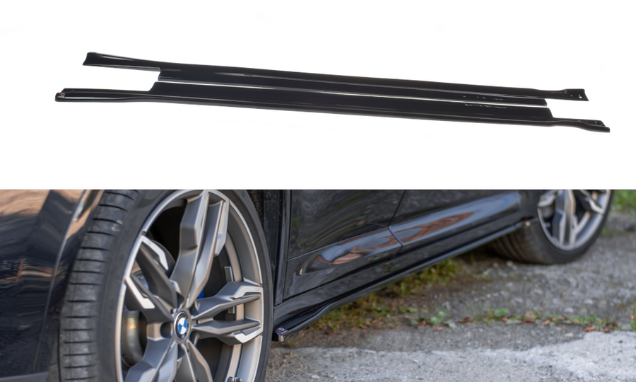 Maxton Design BM-X4-02-MPACK-SD1T Side Skirts Diffusers BMW X4 M-Pack G02 | Duco Car Parts UK Car Parts