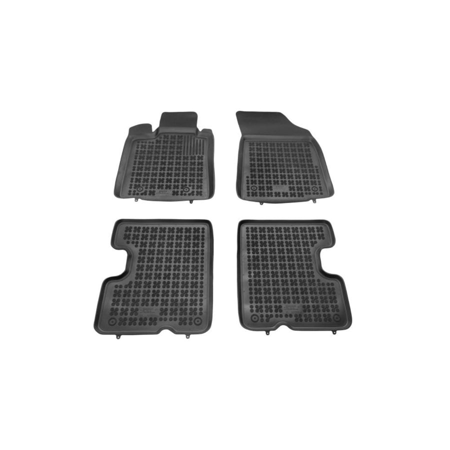 REZAW PLAST 203402 Floor mat set for DACIA Logan I Saloon (LS) Elastomer, Front and Rear, Black