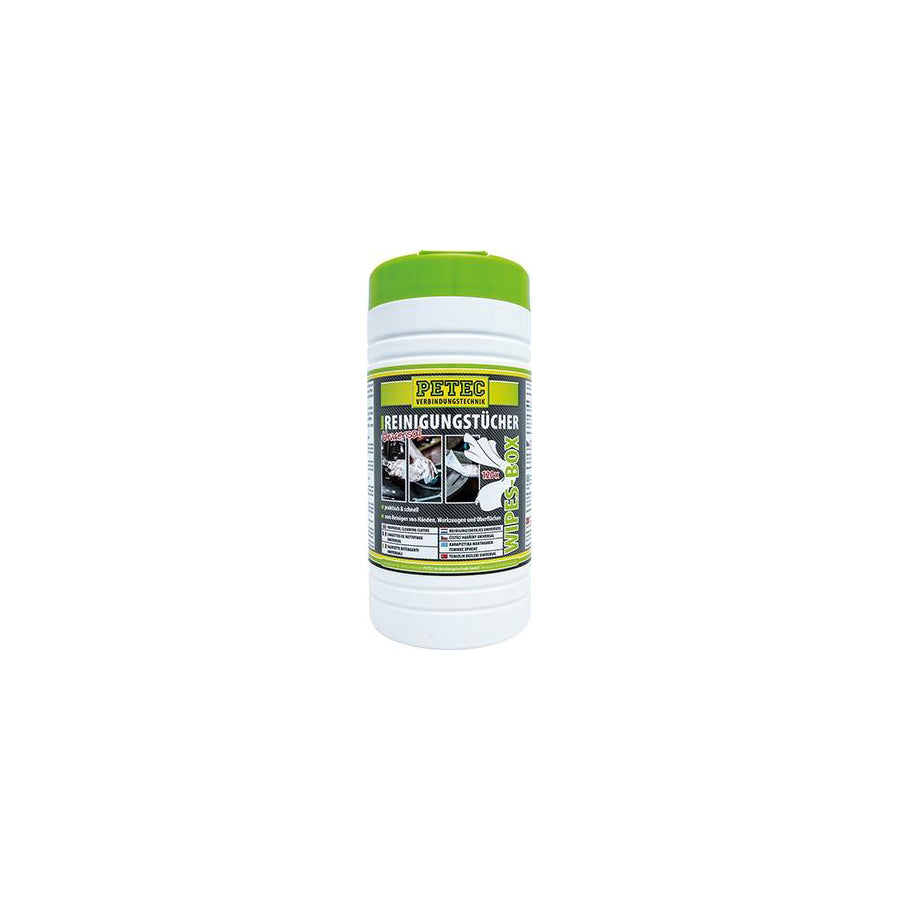 PETEC 82120 Hand cleaning wipes Quantity: 120, Fabric