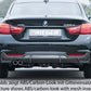 Rieger 00088055 BMW 4 Series F32 F33 F36 Rear Diffuser for Original Twin Tailpipe Left - Glossy Black