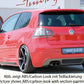 Rieger 00059408 VW Mk5 Golf Rear Diffuser for Twin Tailpipe Left & Right -  Matte Black