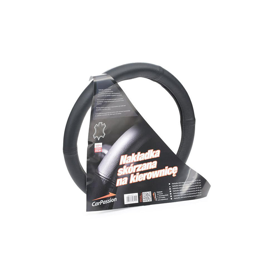 CARPASSION 10061 Steering wheel cover ?: 37-39cm, Leather