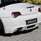 Rieger 00050517 BMW Z4 E85 Rear Diffuser for Original Twin Tailpipe Left -  Matte Black