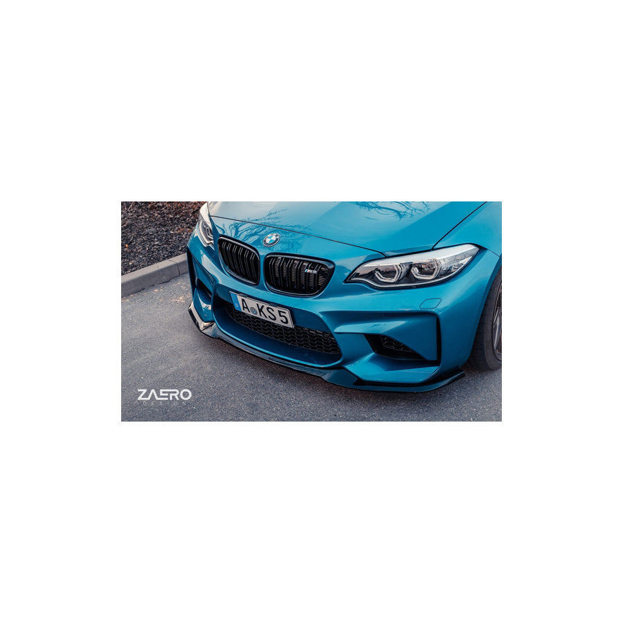 Zaero BMW N55 F87 M2 EVO-S Front Lip Splitter - ML Pertformance UK