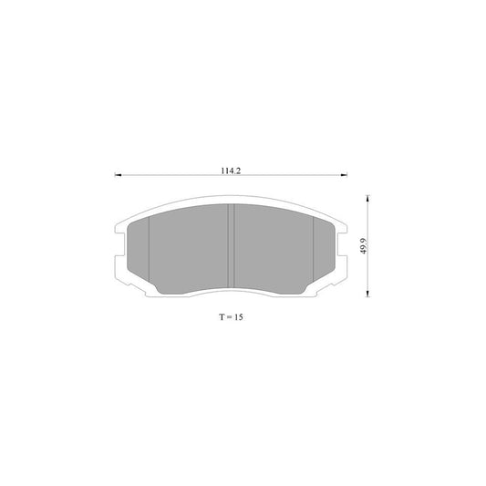 Bosch 0986Ab2407 Brake Pad Set BP2407N