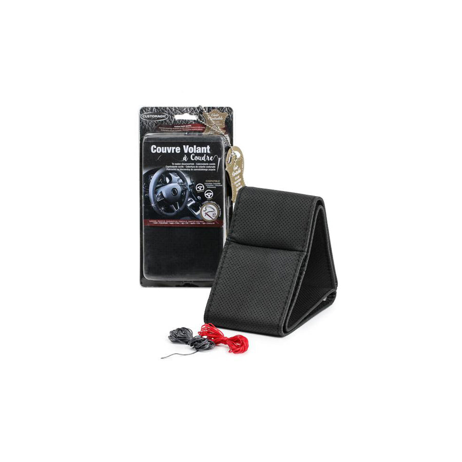 MAMMOOTH A050 226440 Steering wheel cover Black, ?: 36-38cm, Leather, lace up