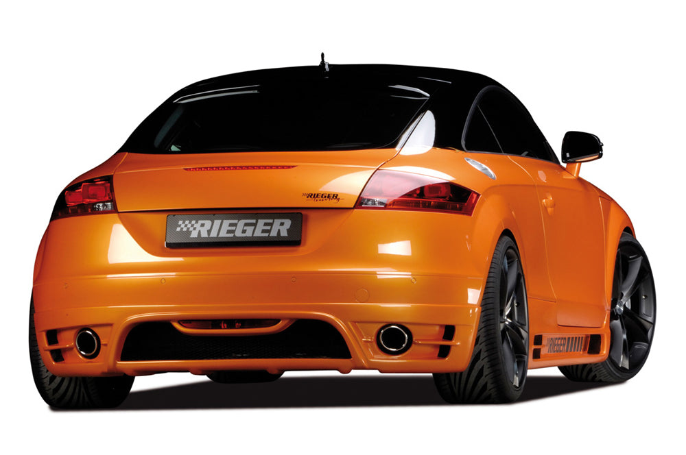 Rieger 00055155 Audi 8J TT Rear Diffuser for Tailpipe Left & Right - Matte Black -  Matte Black